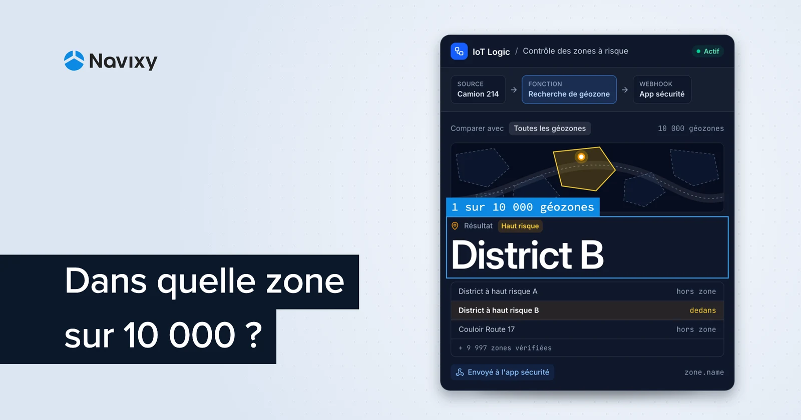 Automatiser le contrôle des itinéraires et des zones à risque à grande �échelle