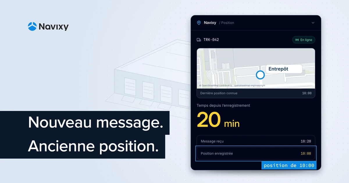 Nouveau message. Ancienne position.