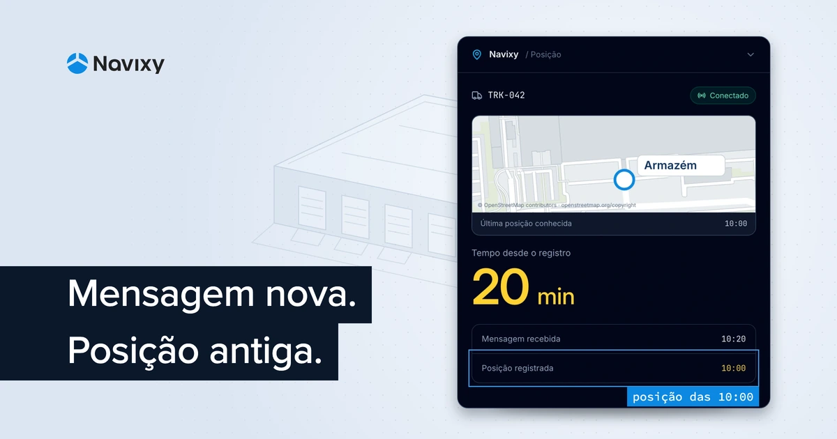 Mensagem nova. Posição antiga.