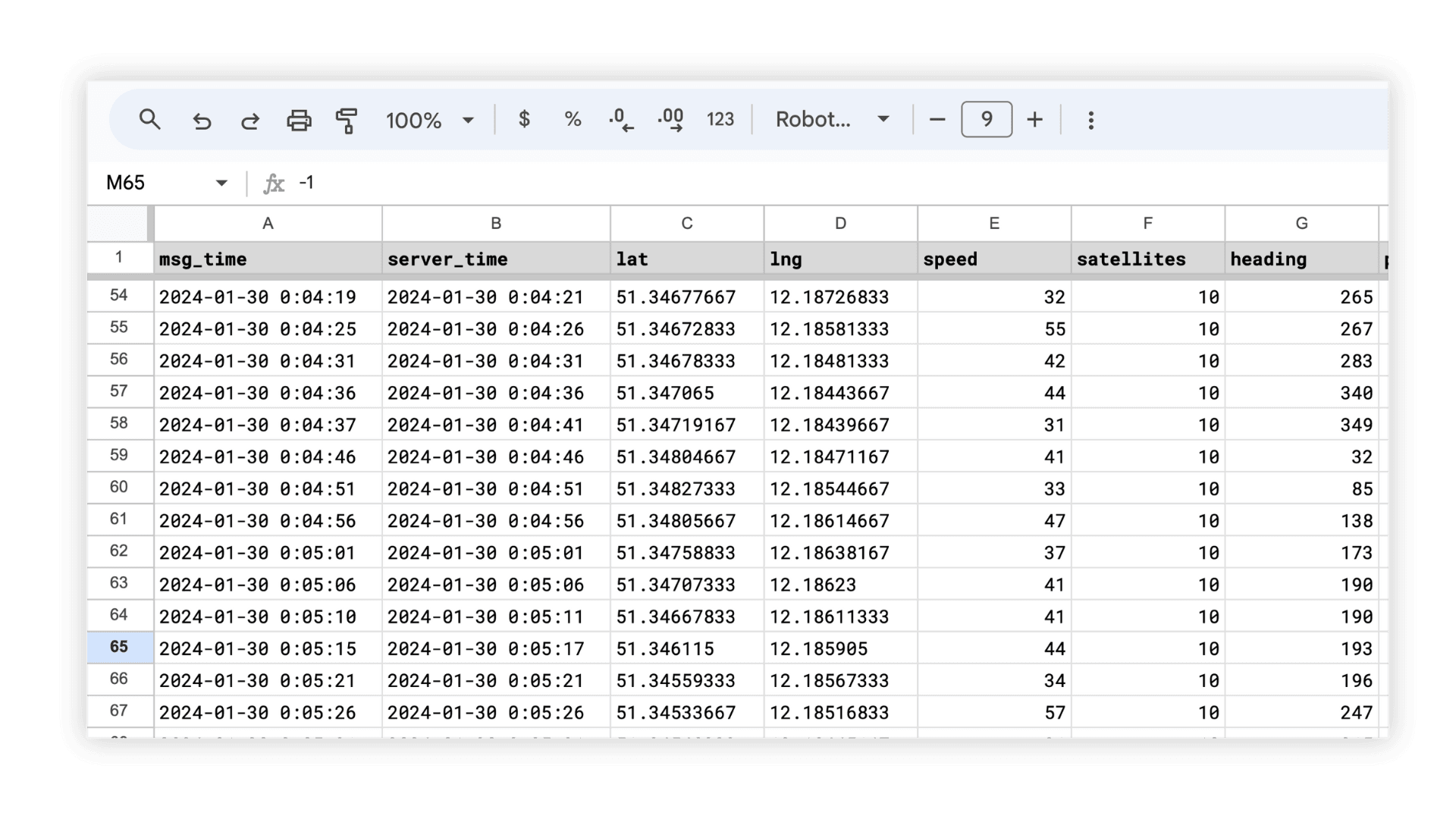 raw-telematics-data-csv-dialog Raw telematics data export: sample file