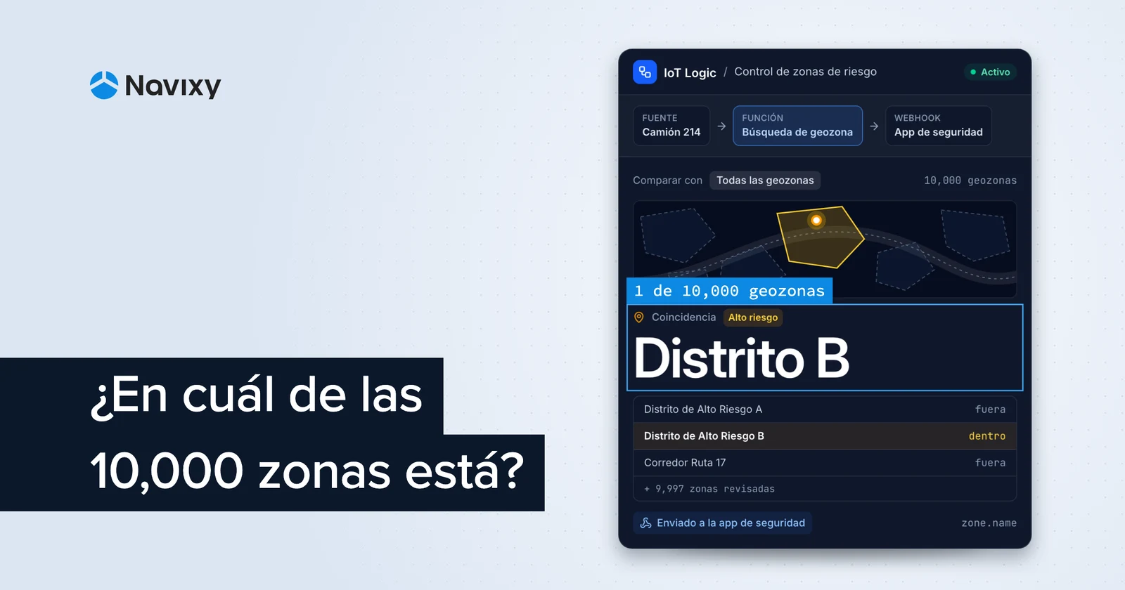 Cómo automatizar el control de rutas y zonas de riesgo a escala