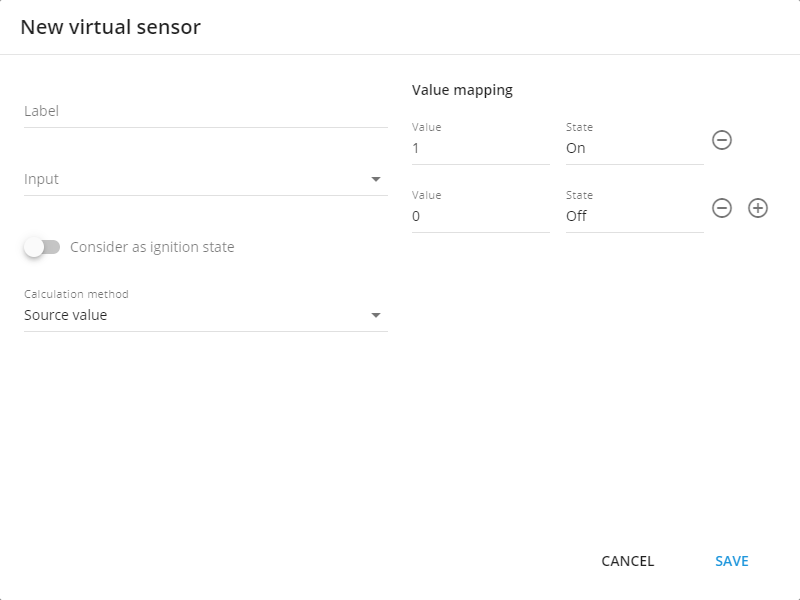 Virtual sensor interface