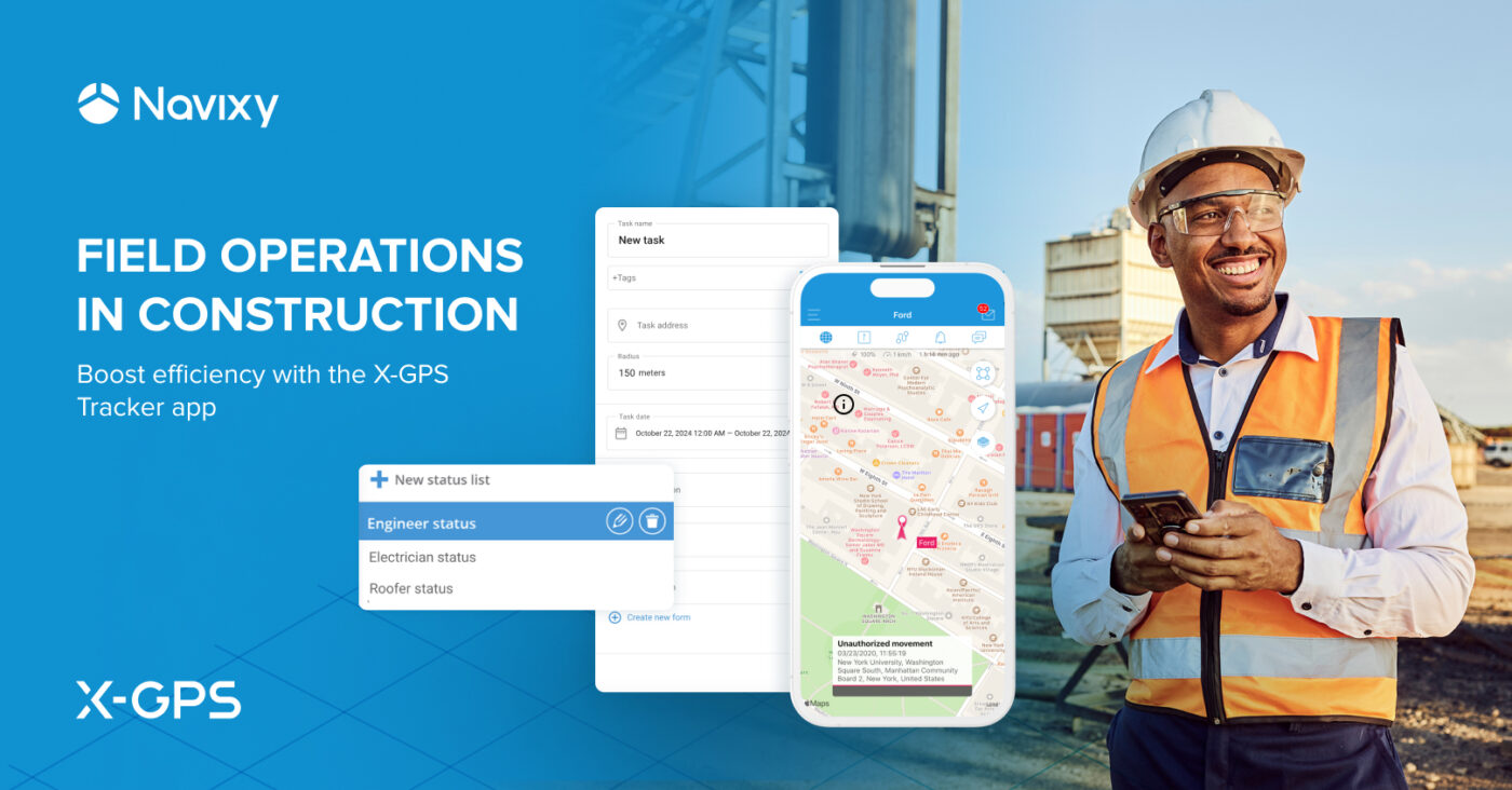 Field operations in construction: Boost efficiency with the X-GPS Tracker app