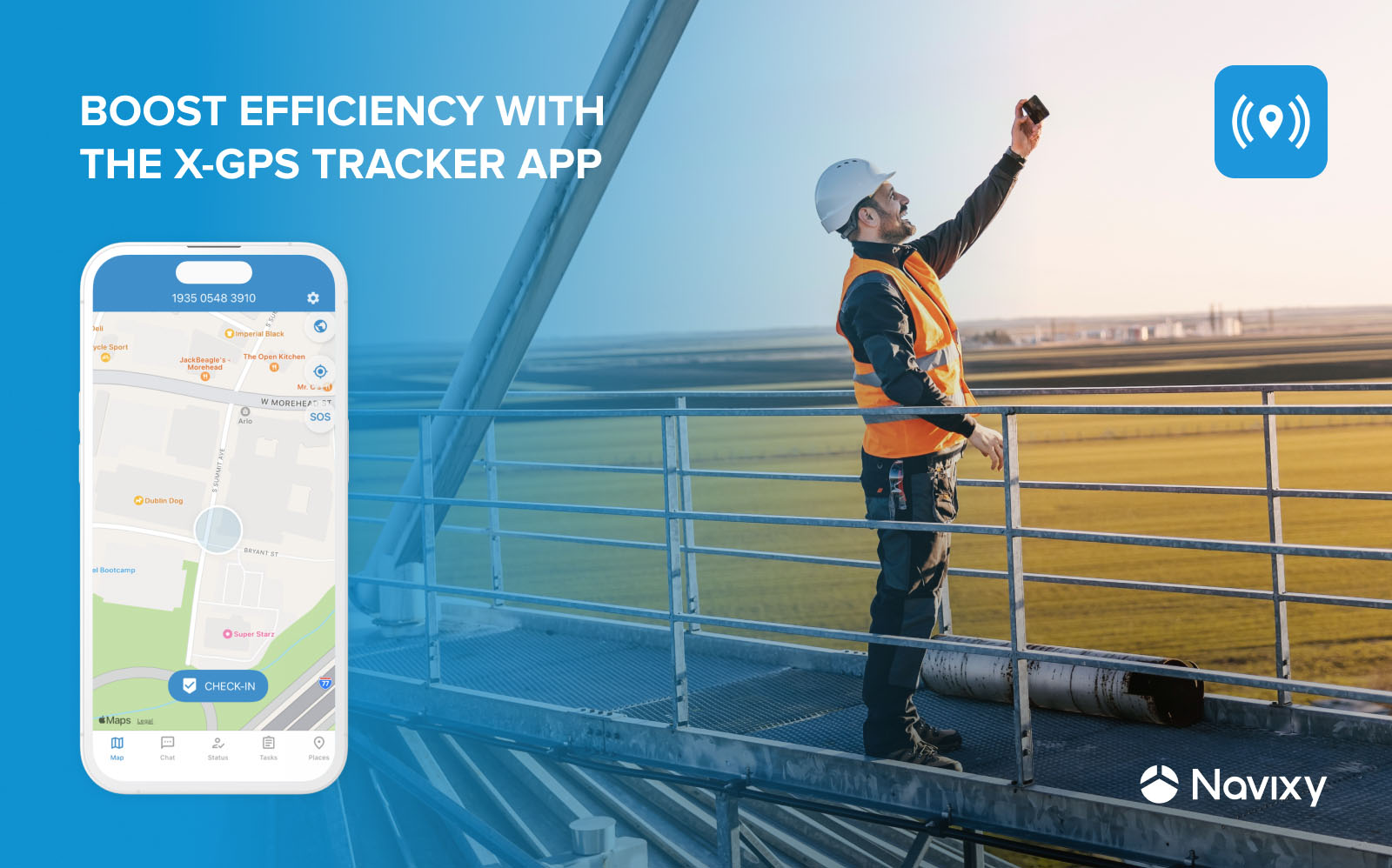 Boost efficiency with the X-GPS Tracker app