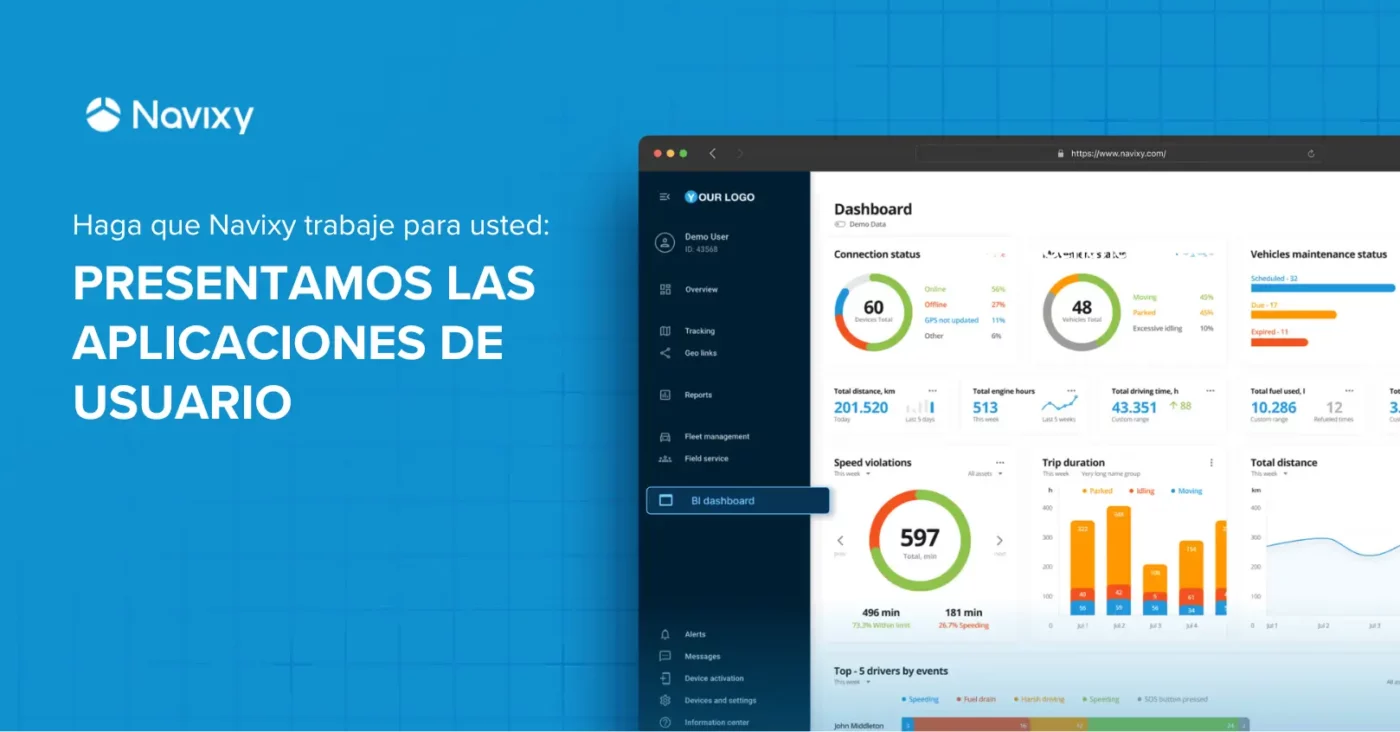 Haga que Navixy trabaje para usted: Presentamos las Aplicaciones de Usuario