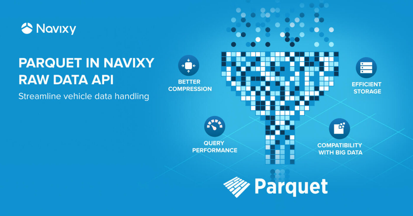 Parquet format for telematics: How to streamline vehicle data handling with Navixy API