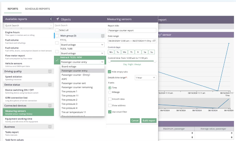 Passenger tracking settings