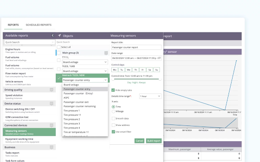 Passenger tracking settings